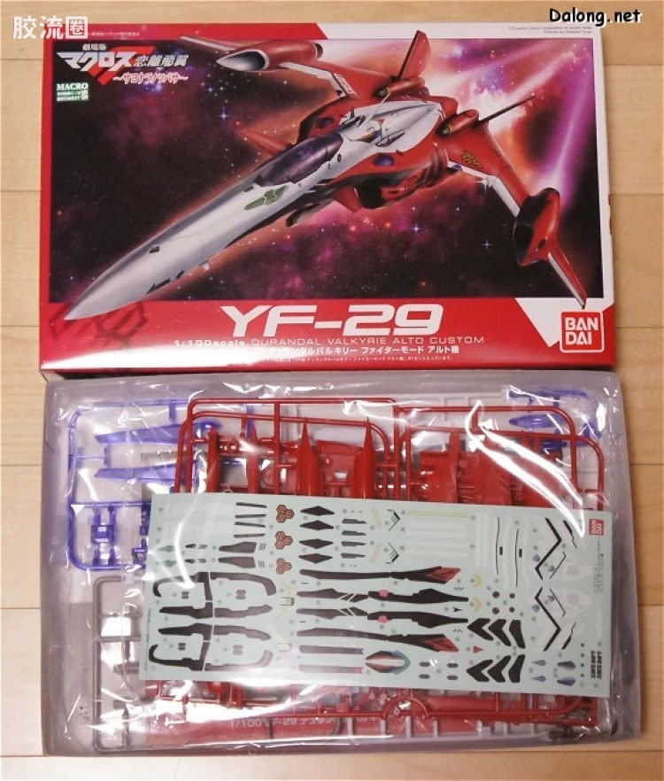 万代超时空要塞系列拼装模型 1比100不可变形 YF-29 - 图片